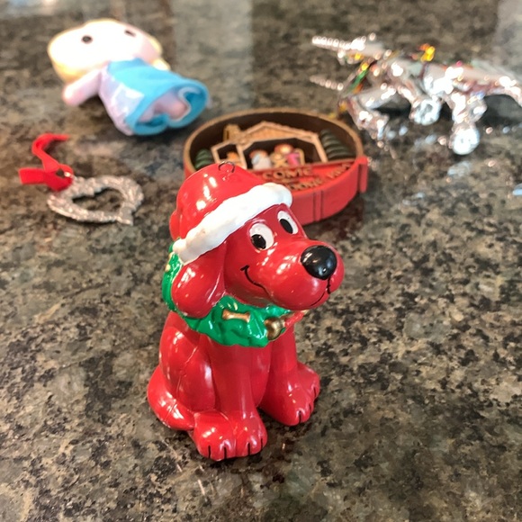 Ornament Bundle: Clifford, Frozen’s Elsa, Unicorn, Pewter Heart, Nativity - Picture 2 of 10